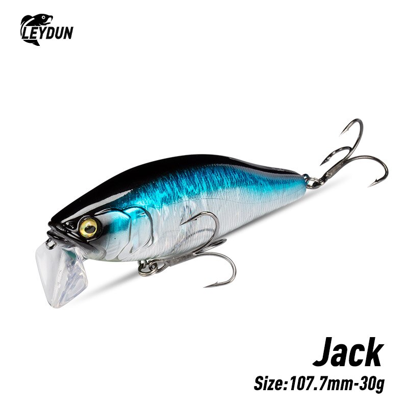 Fishing Lure Spinnerbait - I-JACK Minnow Esche da pesca 107,7mm