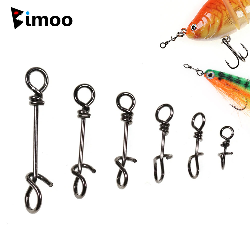 Fishing Lure Accessories - Bimoo 50 Pezzi Moschettoni a Sgancio