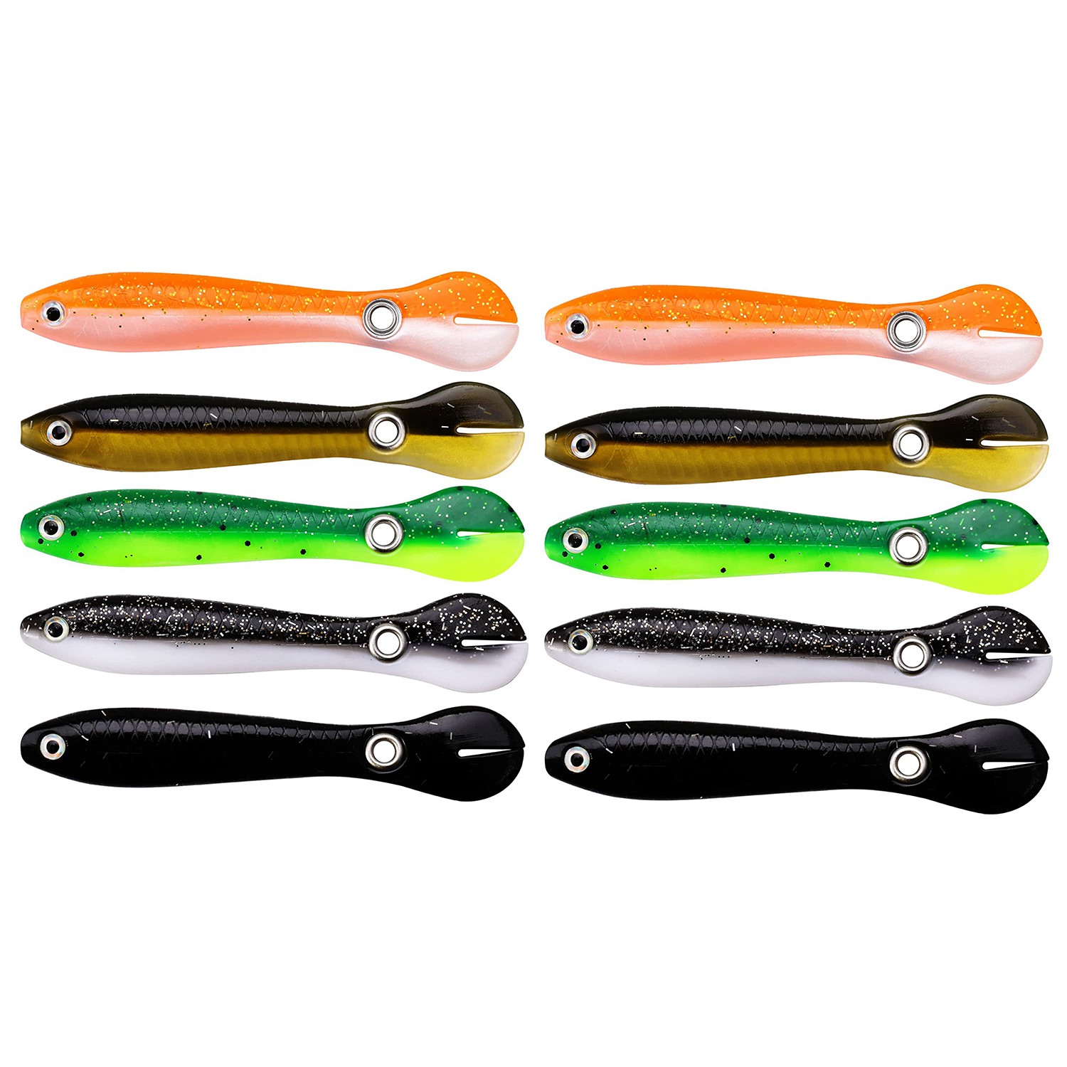 10 pezzi esca da pesca morbida - Fishing Lure Soft Plastic recensione e prezzo